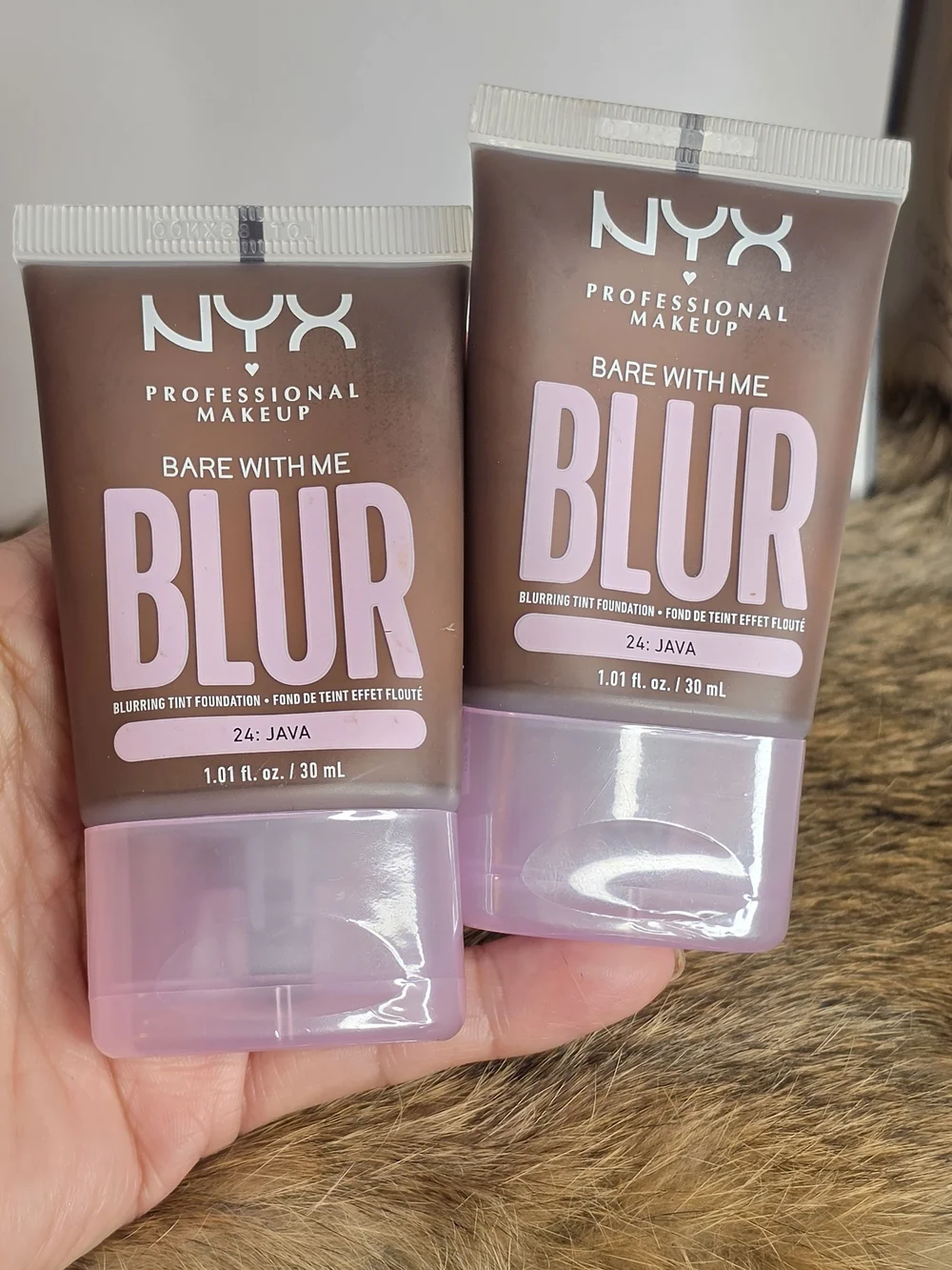 NYX Bare With Me Blur Foundation - Java (Brown) Bundle Of 2